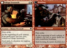 Magic the Gathering -MTG- Village Ironsmith/Ironfang Foil