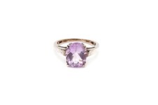 Sterling Silver 925 Amethyst Ring Size 6.5 G5