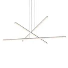 Sonneman 2763.16 Aluminum Stix 3-Arm LED Hanging Chandelier Pendant Light 2763