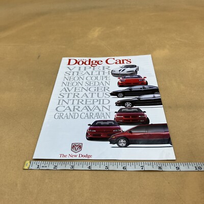 1996 DODGE CARS FULL LINE DEALER SHOWROOM SALES BROCHURE CATALOG