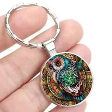 Beautiful Owl Keychain Metal Pendant Key Ring Car Keychain Gift New