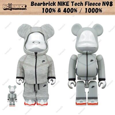 Medicom Toy Bearbrick BE@RBRICK X Nike Tech Fleece N98 100%&400% / 1000% 2  Types | eBay