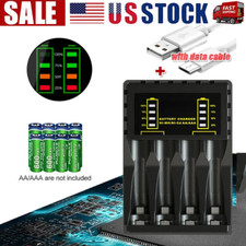 Intelligent Battery Charger 4 Slot For AA AAA NI-CD NI-MH Rechargeable Batteries