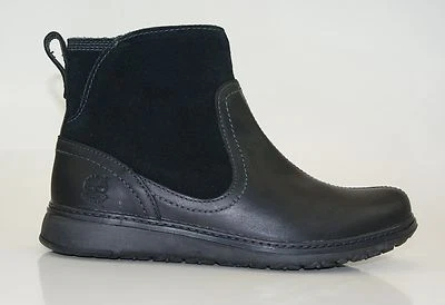 Timberland Ashdale Mid Bottes Imperméables Noir Hiver Cuir Véritable 8629A - Photo 1/4