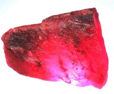 DYED  4000 Ct Natural Red Ruby Uncut Rough Opaque  Africa Gemstone 25S