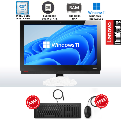 LENOVO M900z Core i56thG 8GB RAM 240SSD 24" AllinOne PC webcam Win11NO STAND eBay