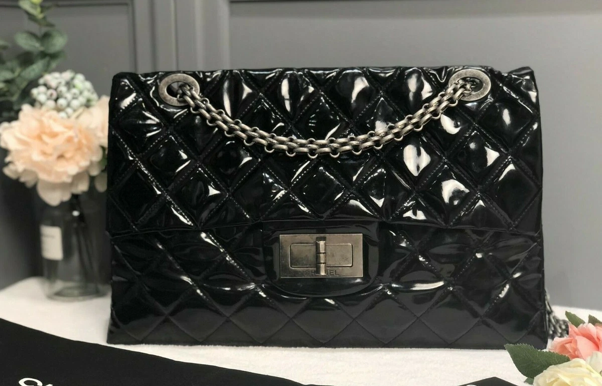 2.55 patent leather crossbody bag Chanel Black in Patent leather