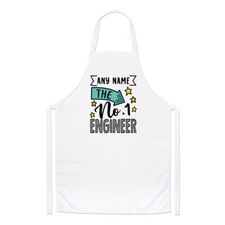 Personalised No.1 Engineer Chefs Apron Worlds Best Awesome Gift Cooking
