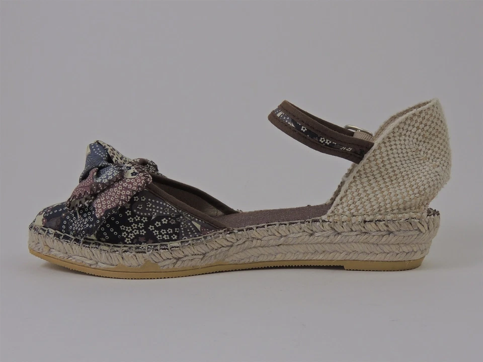 Vidorreta Women's Cosmo Platform Sandals Brown Floral Euro Size 37 - Image 2 of 4