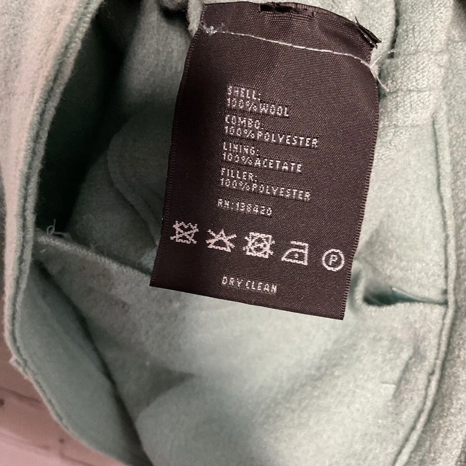 Chaqueta Blazer Nueva Sin Etiquetas Carlisle Mujer Talla 10 Cuello Turquesa Bolsillos Frontales A Presión Foto 3 de 4