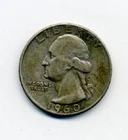 1960-D Washington Quarter 90% Silver US 25 Cent Coin
