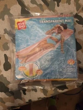 PlayDay Transparent Swimming Pool Mat Float Raft Blow Up Inflatable