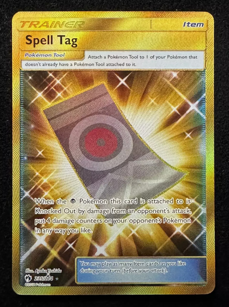Pokemon -  Spell Tag - 235/214 - Secret Rare - Lost Thunder - NM/M - NEW
