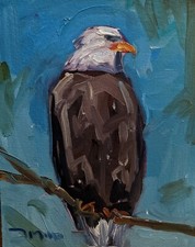 11x14 BALD EAGLE USA Original JOSE TRUJILLO (Moving Sale - All Must Go)