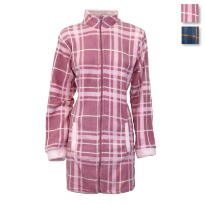 Damen Mantel mit Reißverschluss Paprika&Zenzero Fleece Koralle PP401 AB341
