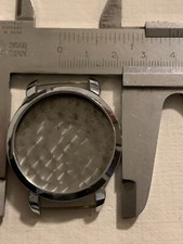 Cassa cronografo monopulsante 38mm anse fisse anni 20/30 NOS