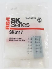 RCA SK6117 - 2048-Word X 8-Bits LSI Static RAM - 24-Pin DIP IC, NOS