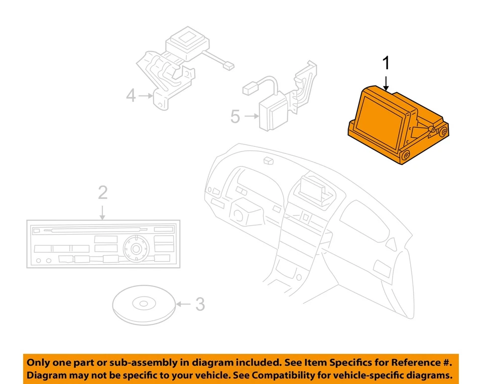 Pantalla de infoentretenimiento usada se adapta a: Infiniti I35 2002 pantalla de navegación tablero Foto 3 de 4