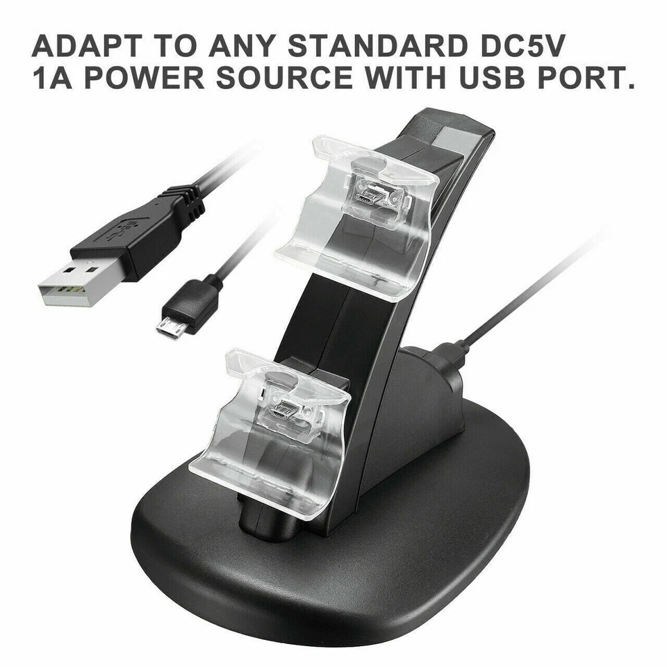 For Xbox One / One X / One S Controller Dual Charger Dock Station Charging Stand - Image 3 of 4