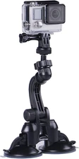 Double Suction Cup Mount, Car Mount Compatible for G*Pro 13/12/11/10/9/8/7/Max/6