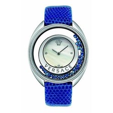 Versace Women's VQO030015 DESTINY PRECIOUS Diamonds Leather Wristwatch