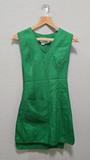 Vintage 1970 United Airlines Flight Attendant Uniform Green Smock