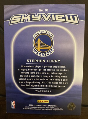 2024-25 Panini NBA Hoops Skyview Stephen Curry #10 | eBay
