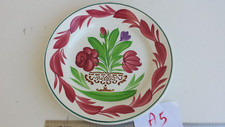 A5/ Ancienne assiette SARREGUEMINES décor bouquet de fleurs.