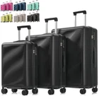3 Piece Luggage Set Hardshell Carry-on & Checked Travel Suitcase 20"/24"/28" New
