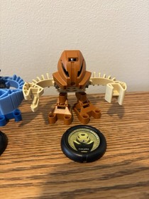 2001 McDonalds Happy Meal LEGO Bionicle Matoran Set with Discs (Lot Of 5)