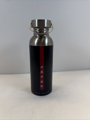 Prada Luna Rossa Water Bottle Stainless Steel Screw-Top Navy Blue, 16 oz 500ml