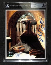 Phil Tippett Jon Berg & Rick Baker Signed Star Wars Hammerhead 8x10 Photo BAS