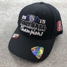 Stanford Cardinal Hat Cap Snap Back Black PAC 12 Champions 2015 Locker Room