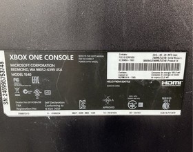 Lot of 3 Microsoft Xbox One 1540 Consoles & 3 Games (NO CABLES) - TESTED