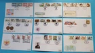 GB - 1984 - COLLECTION OF 9 FIRST DAY COVERS WITH VERY INTERESTING CANCELS #4215
