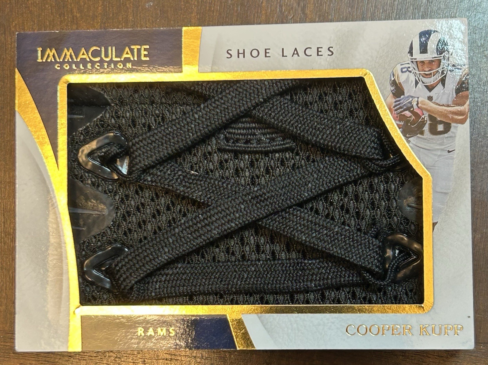 Cooper Kupp Panini Immaculate Collection Rookie Pigskin #LA32 Laces 1/1