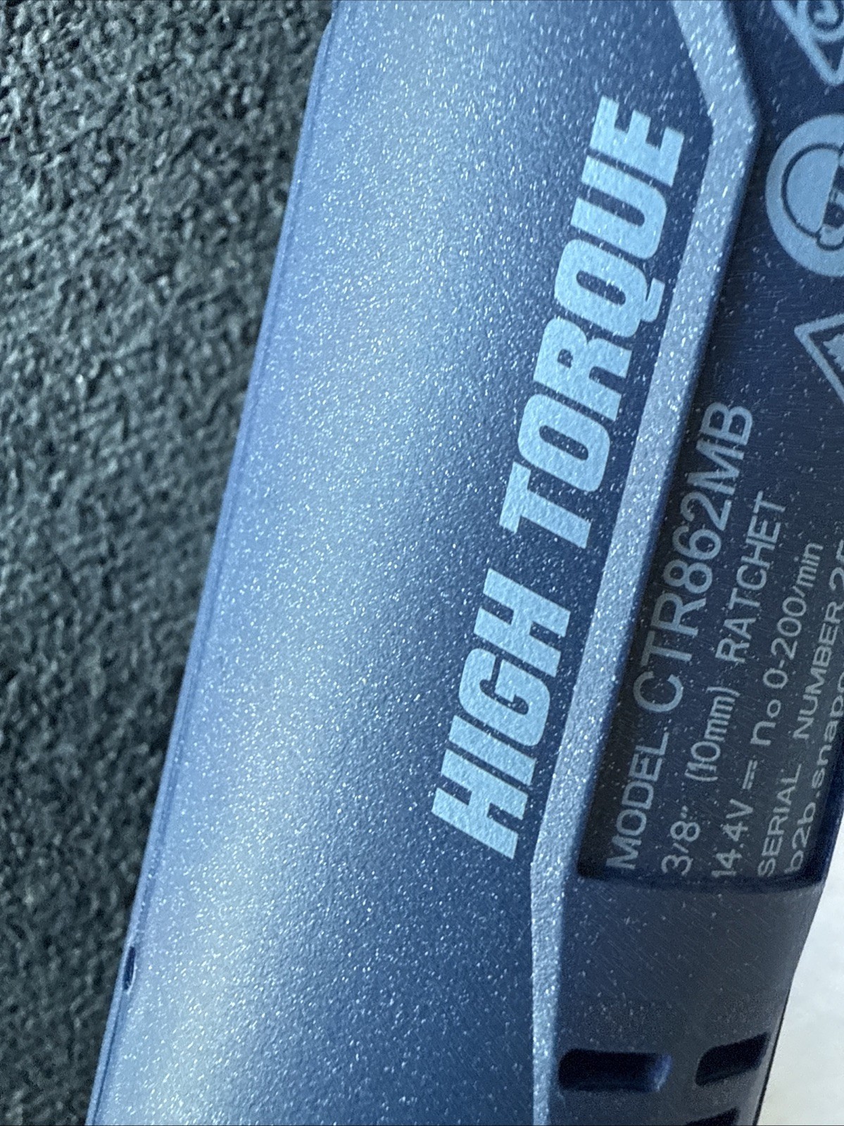 For Snap-on Tools NEW  Blue 3/8” 14.4v HIGH-TORQUE Cordless Ratchet CTR862mb