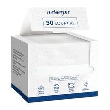 Disposable Face Towelettes, Makeup Remover Dry Wipes, Ultra Soft, 100 Biobas...