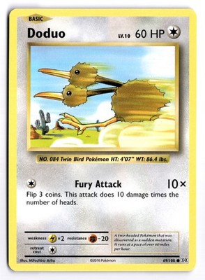 Doduo - EVO #69/108 XY - Evolutions Common Regular LP