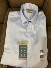 Kenneth Cole Reaction Men  s Slim Fit Stretch Dress Shirt