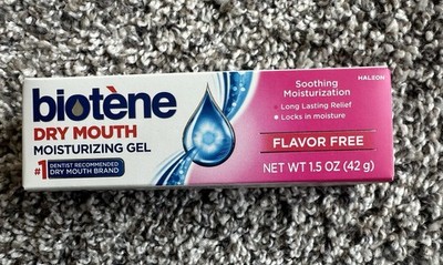 BIOTENE DRY MOUTH MOISTURIZING GEL 1.5 OZ FLAVOR FREE EXPIRES 3/19/2029