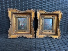 COPPIA DIPINTI OLIO SU RAME - NATURA MORTA FIORI - FIRMATO  VAN KLAUS - '900