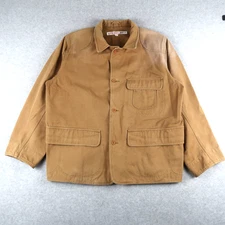 Vintage Smith & Hawken Canvas Duck Hunter Chore Jacket Size L 100% Cotton