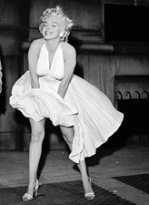 Marilyn Monroe Classic White Dress 4x6 Picture Celebrity Print