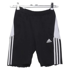 Adidas, Sportshorts, Gr&ouml;&szlig;e: 152, Schwarz/Grau, Polyester, Einfarbig, Jungen #IqZ