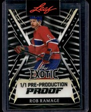 2024-25 Leaf Metal Exoctic Mythical Pre-Production Proof Rob Ramage 1/1
