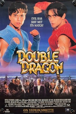 Double Dragon (1994) Original 27x40 Movie Poster Rolled Video Store Promo