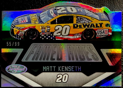 2016 Panini Certified Famed Rides Mirror Silver #FR12 Matt Kenseth #55/99 HOF