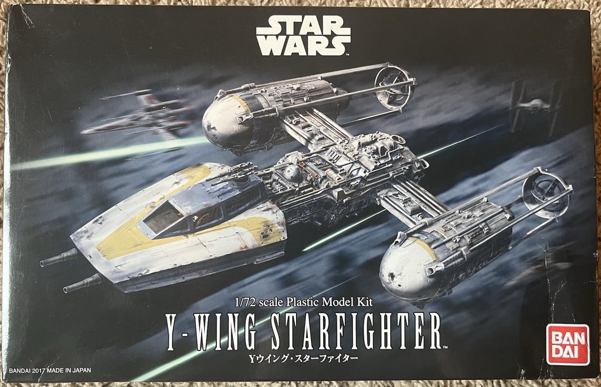 BANDAI - y Star Wars Y-Wing Starfighter 1/72 Scale Plastic model