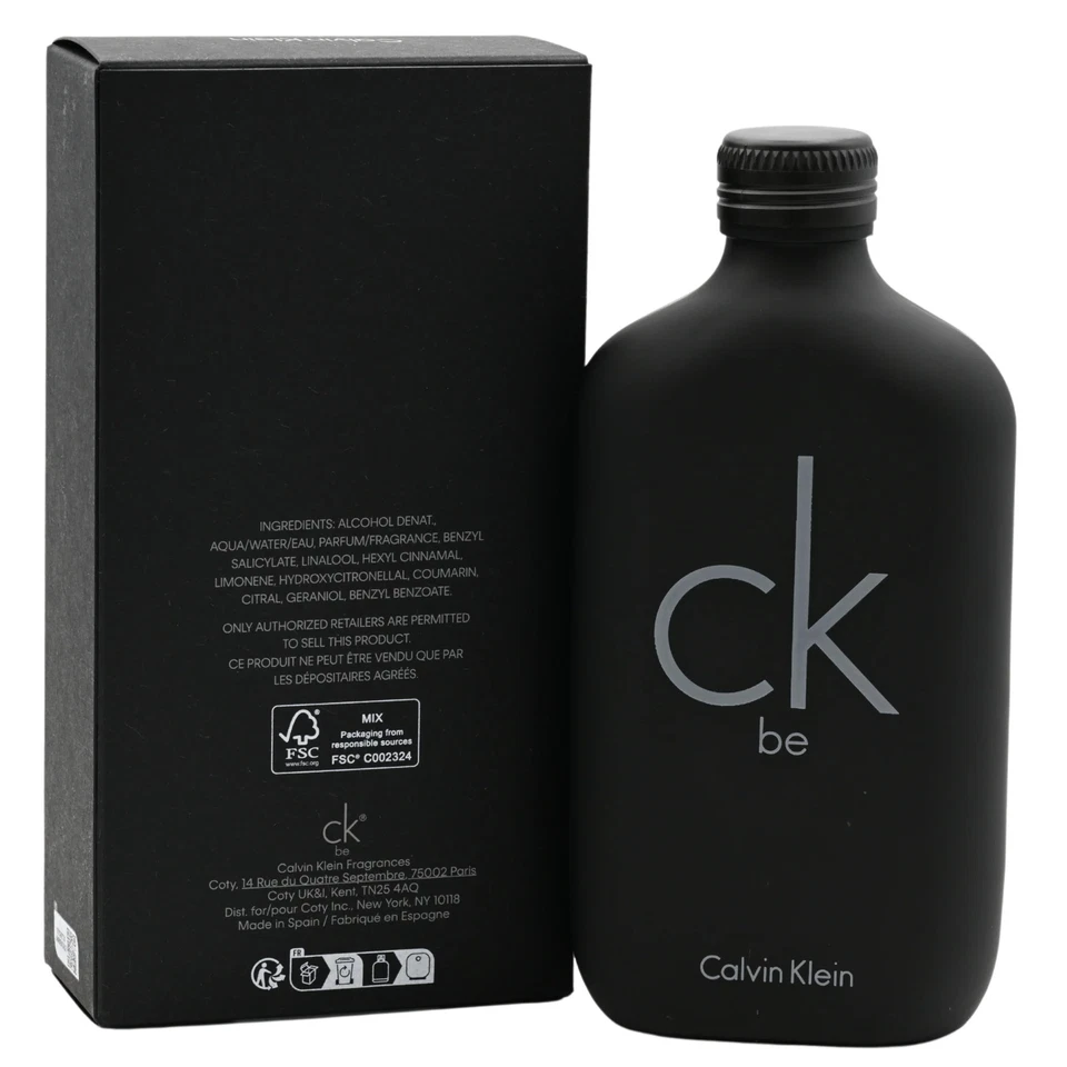 CK BE от Calvin Klein духи одеколон 6,7 / 6,8 унций унисекс 200 мл новый в коробке - Изображение 4 из 4